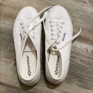Superga Platform shoes size 7 white